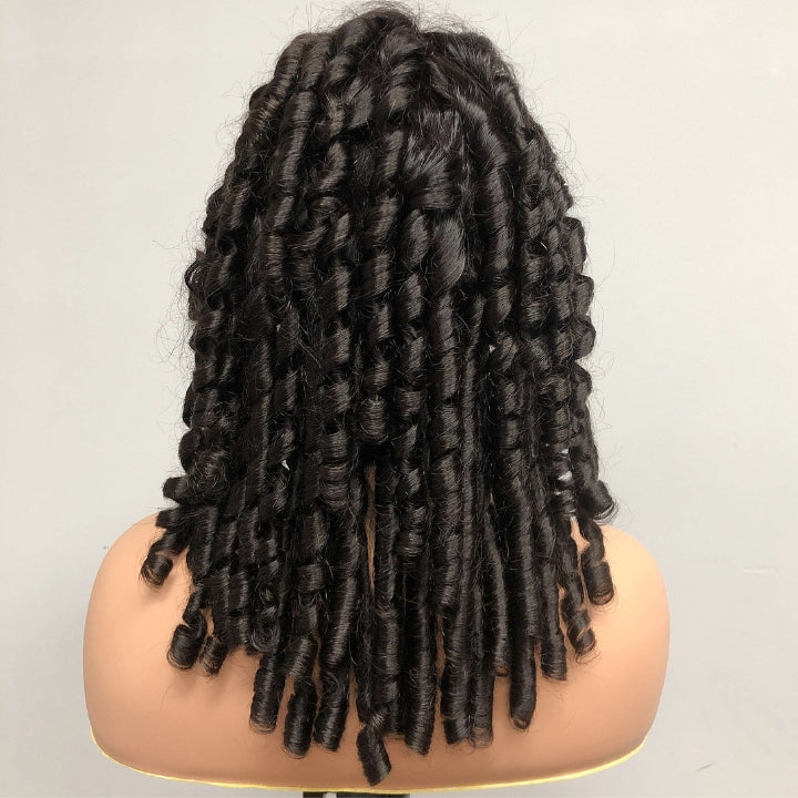 Glueless 13x4/6x4.5 Bouncy Curl Pre Cut HD Transaparent Lace 100% Virgin Human Hair Wigs With Breathable Wear & Go Pre Plucked Hairline Cap Air Wig-Geeta Hair