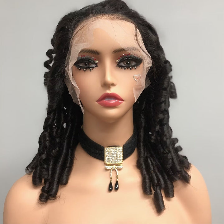 Glueless 13x4/6x4.5 Bouncy Curl Pre Cut HD Transaparent Lace 100% Virgin Human Hair Wigs With Breathable Wear & Go Pre Plucked Hairline Cap Air Wig-Geeta Hair