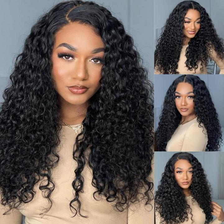 No Code 50% OFF Flash Sale: Glueless 6x4.5 Curly Pre Cut HD Transaparent Lace Human Hair Wigs-Only 2 Days