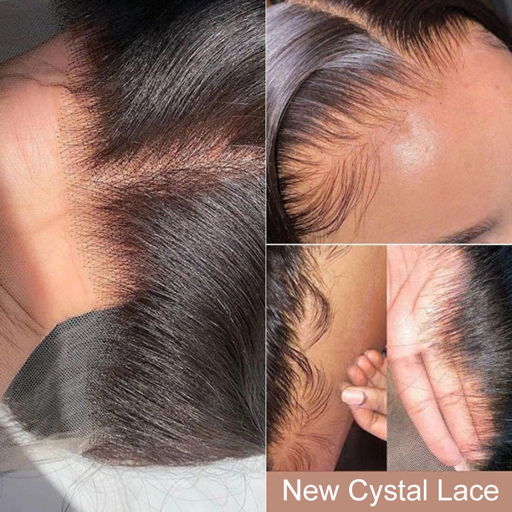 Body Wave Hair Short Bob Black Wig With Blonde Highlights Ombre Hair 13x4 Lace Front 4x4/5x5 Closure Human Hair Wig