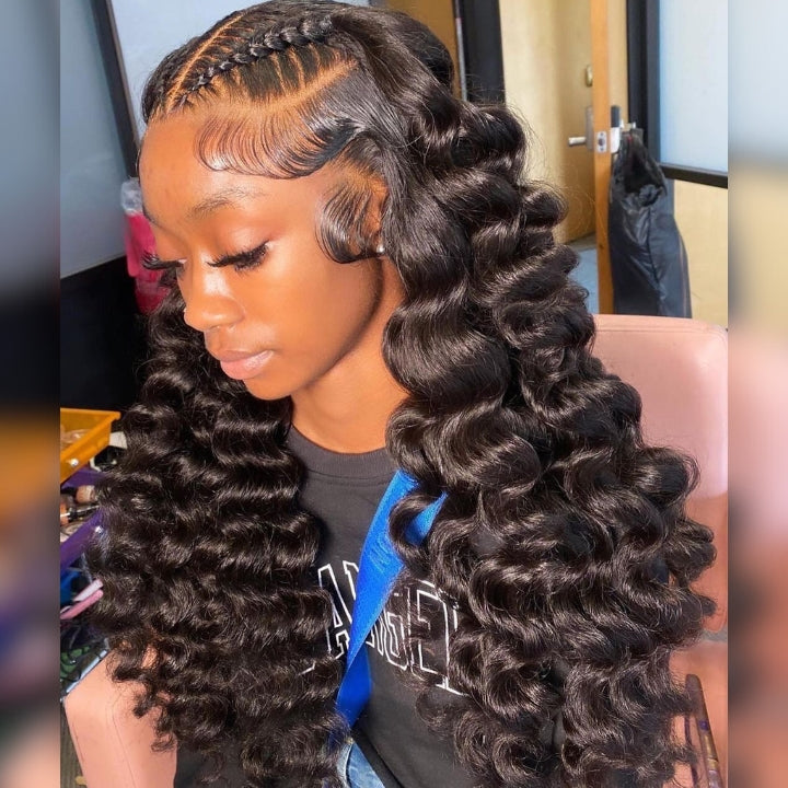 No Code 50% OFF Flash Sale: Glueless 6x4.5 Loose Deep Wave Pre Cut HD Transaparent Lace Human Hair Wigs-Only 2 Days