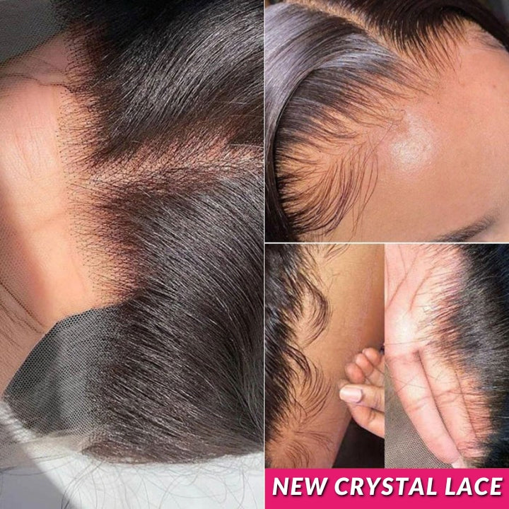 No Code Need: Brown Balayage On Black Hair Body Wave Highlight Hd Transparent Lace Human Hair Wigs-Geeta Hair