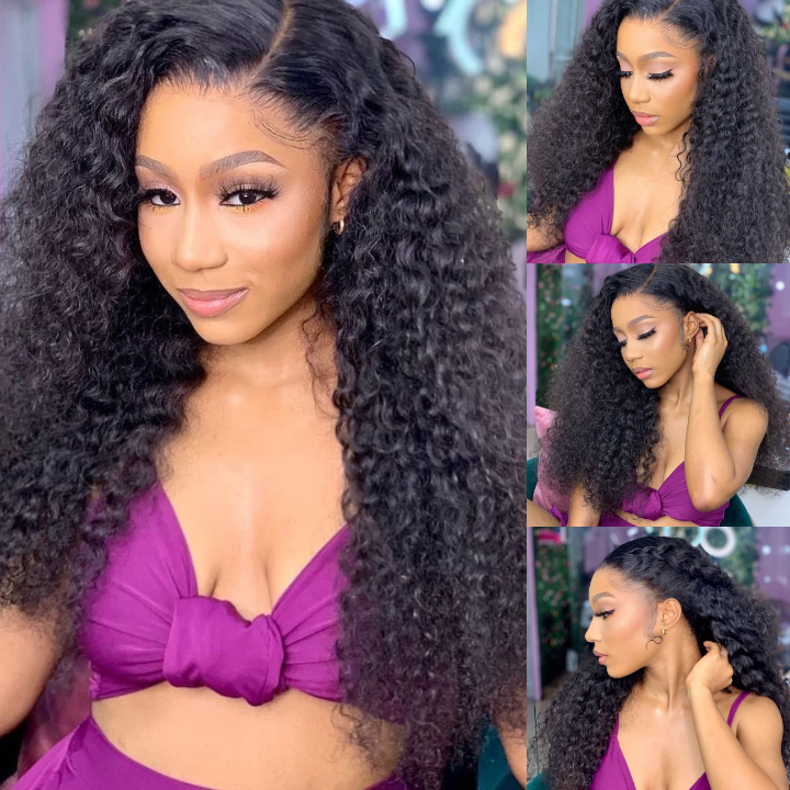 Glueless Water Wave 13x4 HD Lace Front Wig 100% Virgin 5x5 Transparent Lace Human Hair Wig-Geetahair