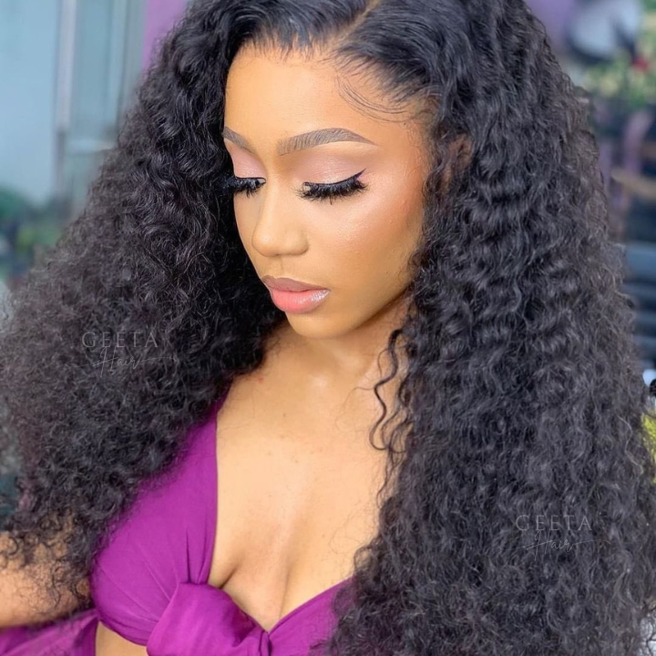 Glueless Water Wave 13x4 HD Lace Front Wig 100% Virgin 5x5 Transparent Lace Human Hair Wig-Geetahair