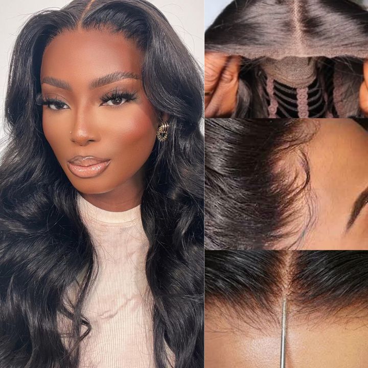 Glueless Wear Go 13x4/6x4.5 Body Wave/Loose Deep Wave/Curly/Kinky Straight Pre Cut HD Transaparent Lace Human Hair Wigs With Breathable Cap Air Wig-Geeta Hair