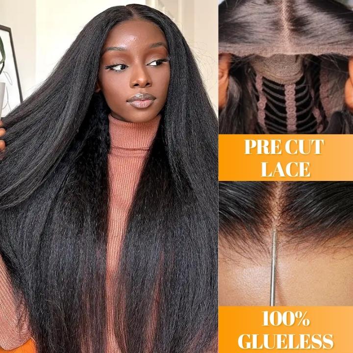 Glueless Wear Go 13x4/6x4.5 Body Wave/Loose Deep Wave/Curly/Kinky Straight Pre Cut HD Transaparent Lace Human Hair Wigs With Breathable Cap Air Wig-Geeta Hair