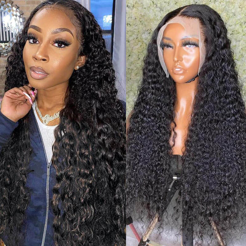 Natural Curly Hair 13x6 HD Lace Front Wigs Human Hair Pre Plucked Hairline Glueless Wig-Geeta Hair