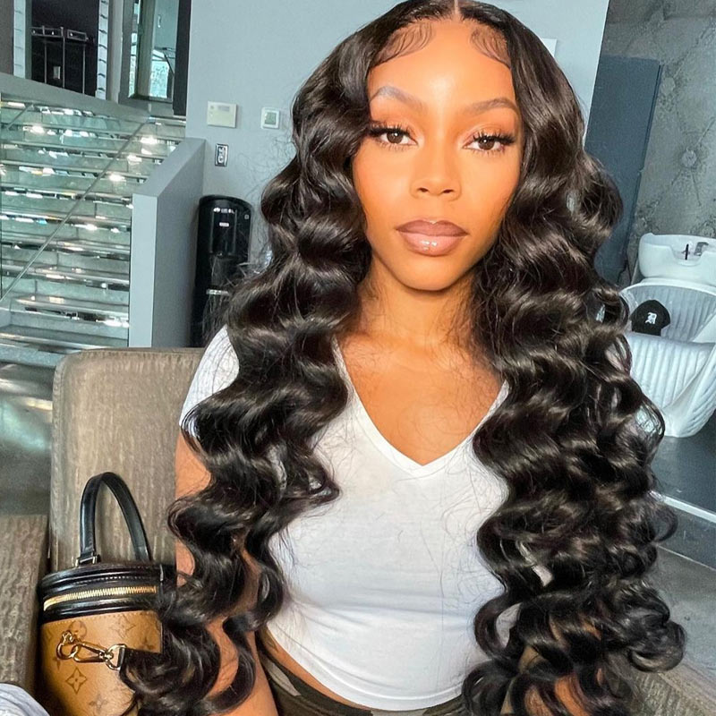 No Code 50% OFF Flash Sale: Glueless 6x4.5 Loose Deep Wave Pre Cut HD Transaparent Lace Human Hair Wigs-Only 2 Days