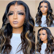 Balayage Blonde Body Wave 13x4/4x4 HD Lace Front Wig For Women Highlight Pre Plucked Hairline Human Hair Wigs