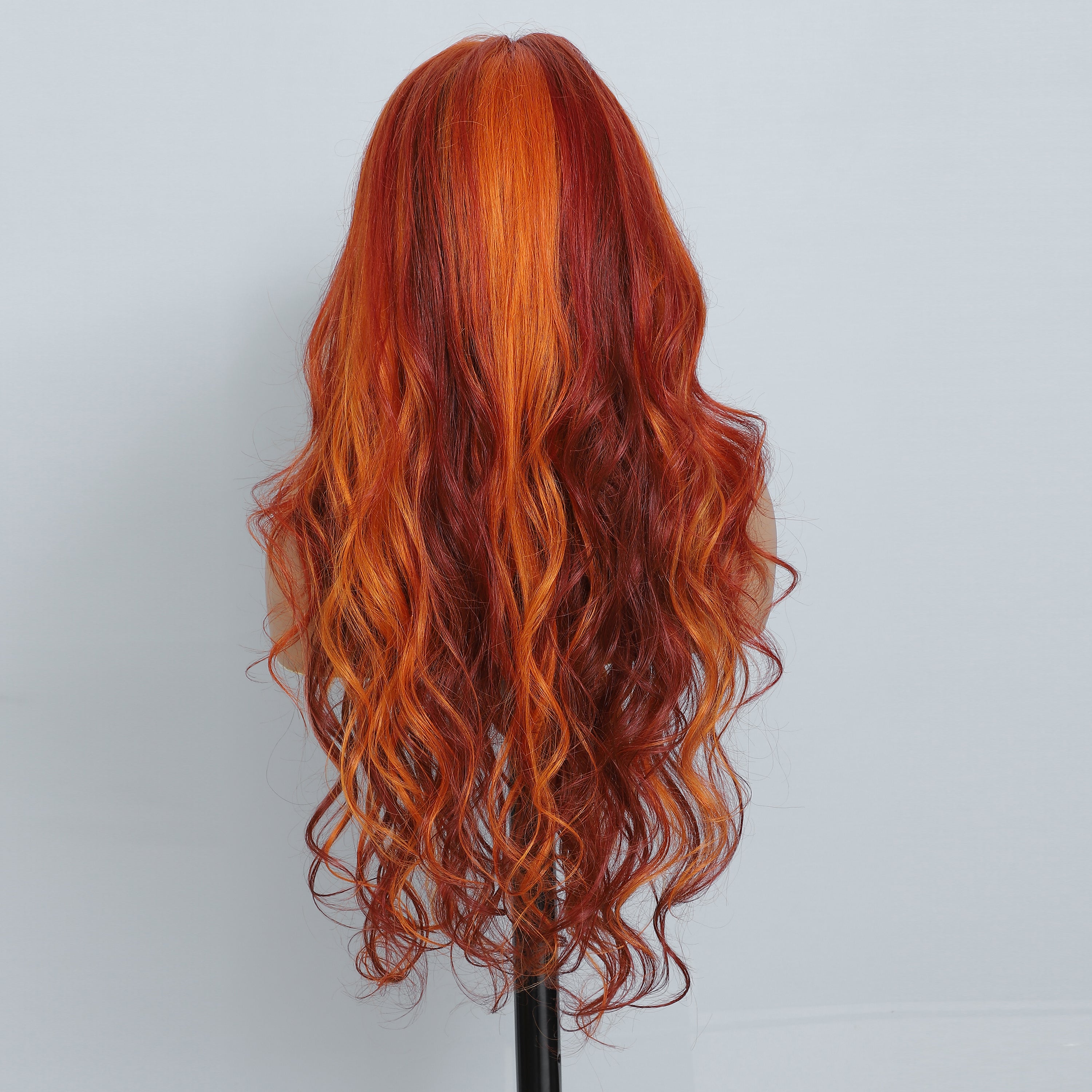 Highlight Red Ginger Body Wave Human Hair Wigs 180% HD Lace Frontal Wig Pre Plucked Glueless Wavy Lace Wigs For Women