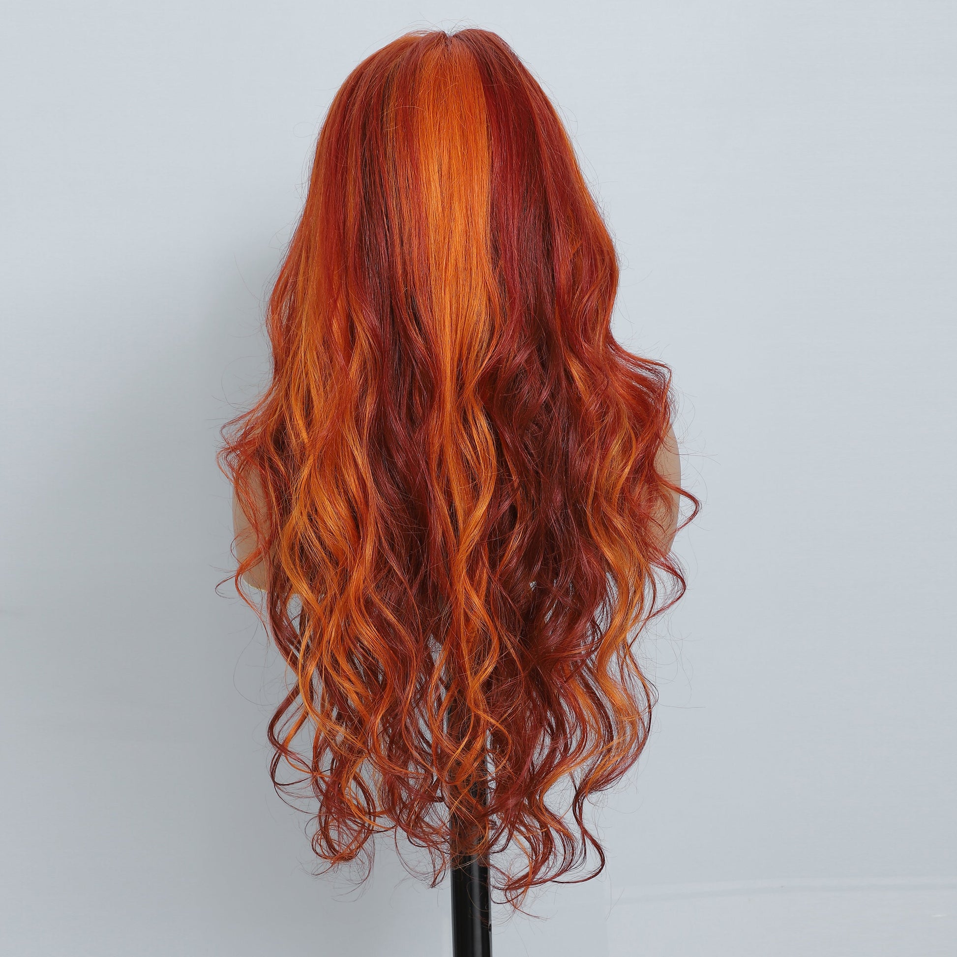 Highlight Red Ginger Body Wave Human Hair Wigs 180% HD Lace Frontal Wig Pre Plucked Glueless Wavy Lace Wigs For Women