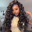 Loose Bouncy Glueless Wig Wand Curls 13x4 Lace Front Human Hair Wigs Pre Plucked 250% Density