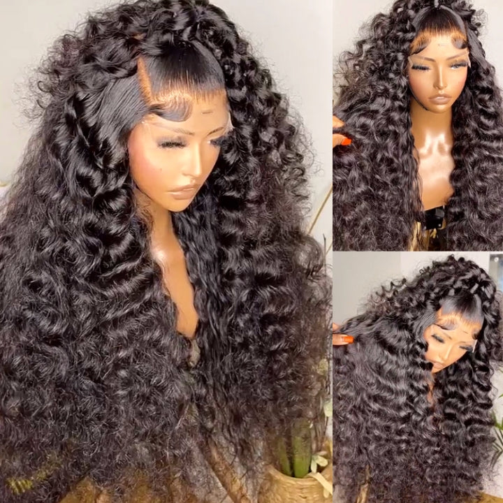 Over $101 Save $100: 13x6 Transparent Lace Front Loose Deep Wave Human Hair Wigs-Flash Sale