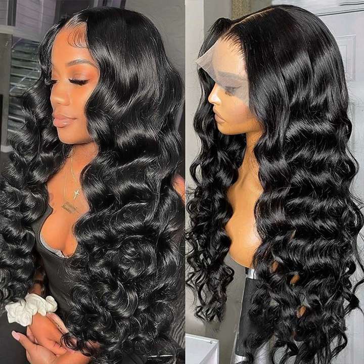 Natural Crimps Curls Loose Deep Wave HD Lace Frontal Wig Natural Hairline Glueless Wig-GeetaHair