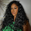 Loose Wave Glueless Wig 13x4 HD Lace Front Wig Pre Plucked Hairline 100% Real Water Wave Human Hair Wig