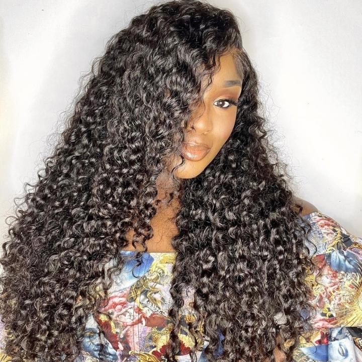 Geetahair Upgrade HD Lace Curly Wig With Pre Plucked Natural Hairline Lace Front Wigs Match All Skin Color