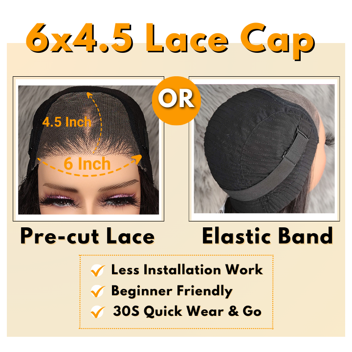 No Code 50% OFF Flash Sale: Glueless 6x4.5 Bouncy Curl Pre Cut HD Transaparent Lace Human Hair Wigs-Only 2 Days
