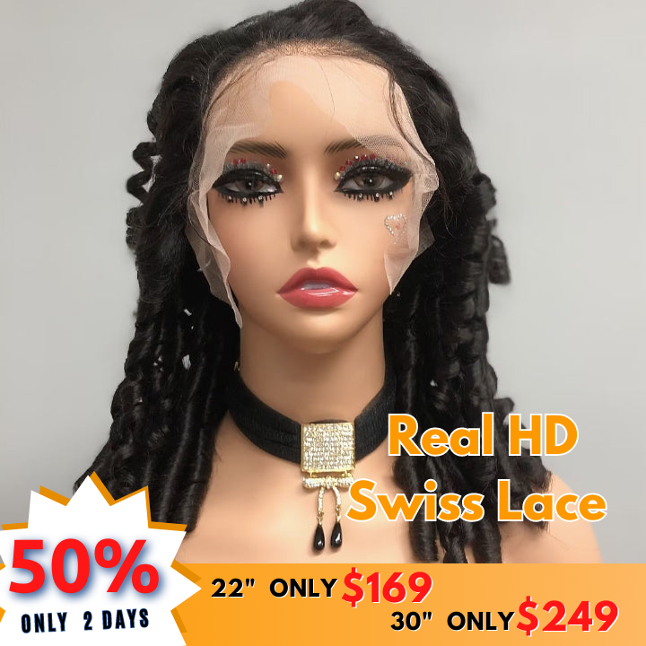 No Code 50% OFF Flash Sale: Glueless 6x4.5 Bouncy Curl Pre Cut HD Transaparent Lace Human Hair Wigs-Only 2 Days