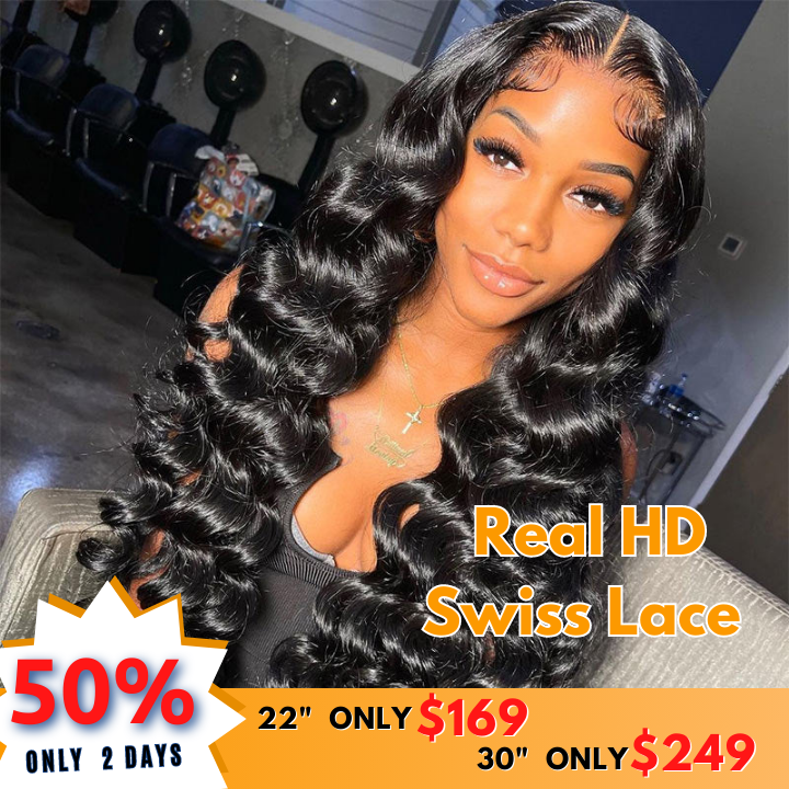 No Code 50% OFF Flash Sale: Glueless 6x4.5 Loose Deep Wave Pre Cut HD Transaparent Lace Human Hair Wigs-Only 2 Days