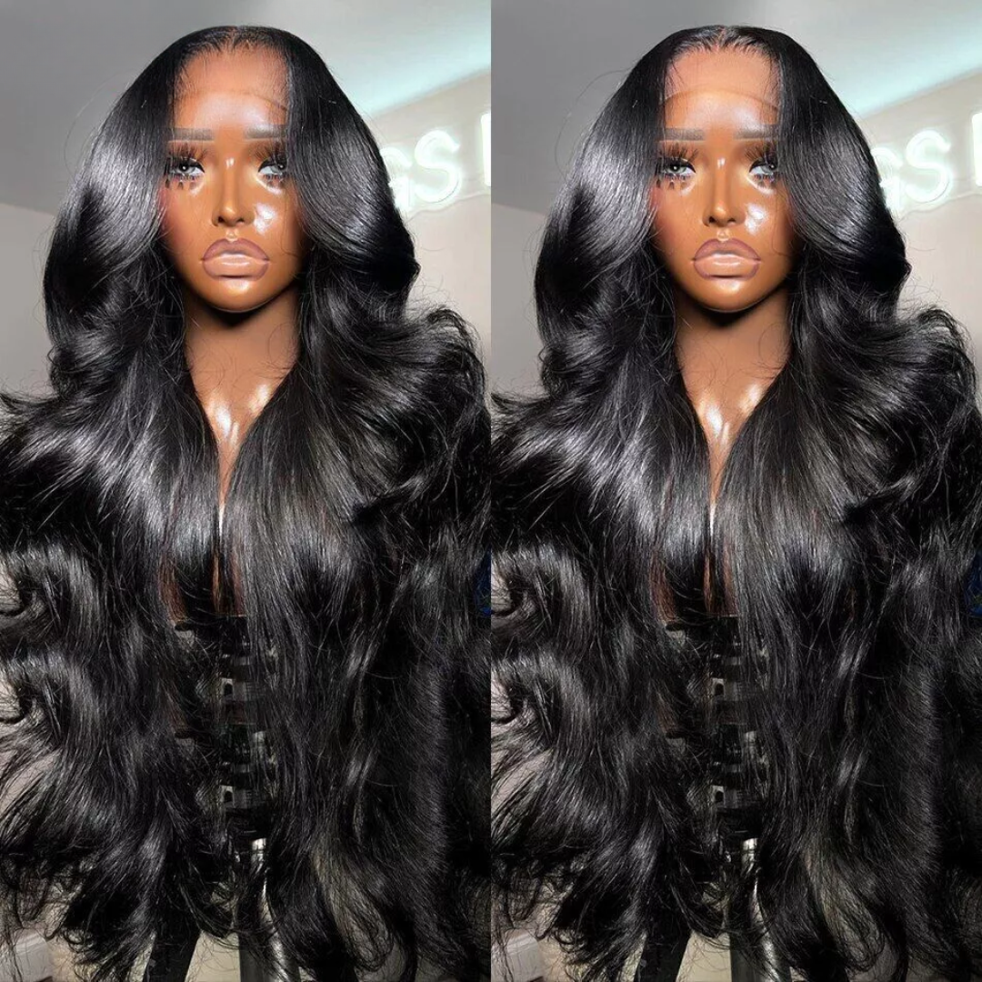 24 Hours Shipping 30inch=$199 Tiktokers Recommend 180% Density Body Wave HD  Lace Frontal Wig Pre Bleached Glueless Wigs