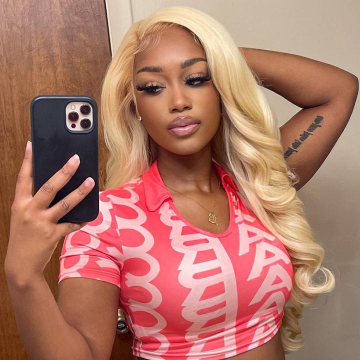 Body Wave 613 Hair Lace Frontal Wig Glueless HD Lace Human Hair Wigs With Baby Hair