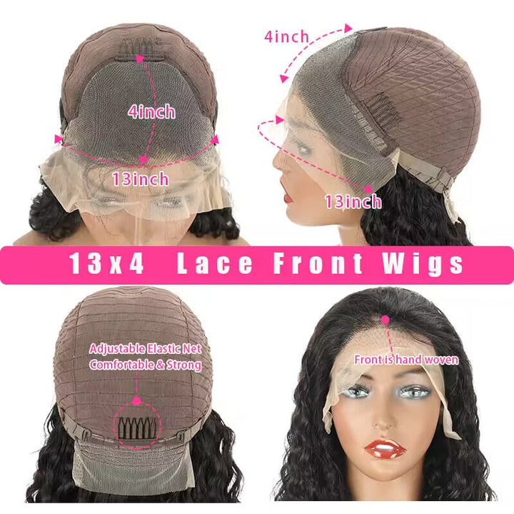 Brazilian Body Wave Hair 13x4/13x6 HD Transparent Lace Frontal Wig Pre Plucked Hairline Best Human Hair Wig-Geeta Hair