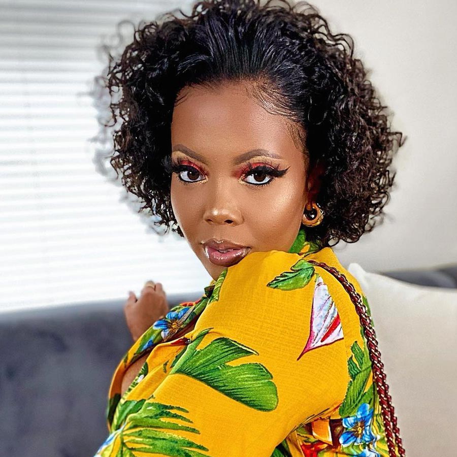 Short Curly Wig Pixie Cut 13x4 HD Lace Front Pre Plucked Natural Hairline Glueless Lace Front Wigs-Geeta Hair