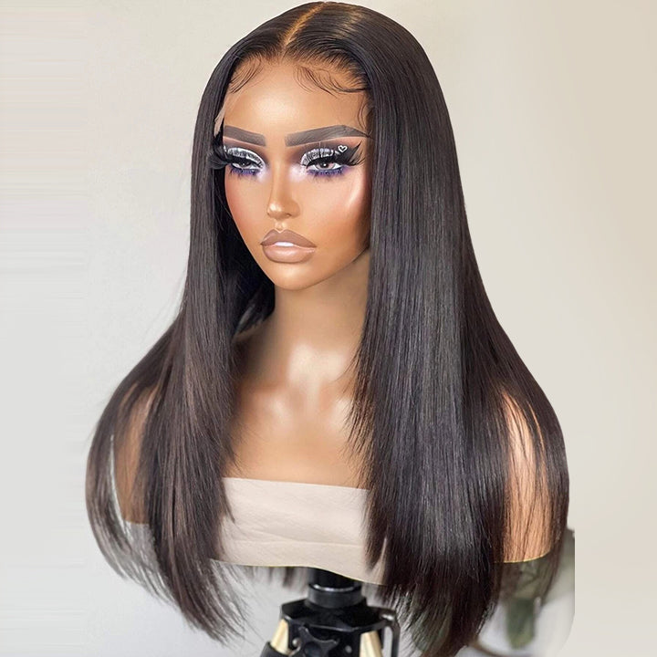 Bogo Sale: $169= 16" Wear Go Glueless Layer Straight Wig + Pixie Cut Color Bob Wig