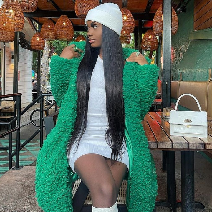 Buy 1 Get 1 Free:13x4 Straight Hair HD Transparent Lace Front Wig - Flash Sale