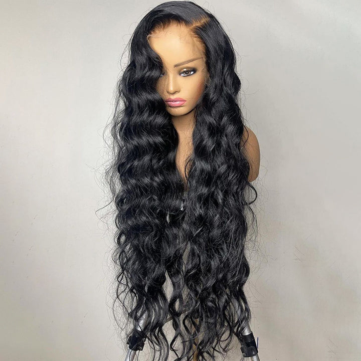 Natural Crimps Curls Super Long Loose Deep Wave Wig 4x4/13x4 HD Lace Human Hair Wigs