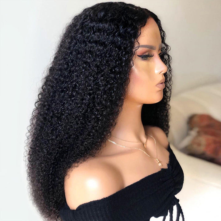 Geetahair Upgrade HD Lace Kinky Curly Wig Undetectable Invisible Lace Human Hair Wigs With Baby Hair