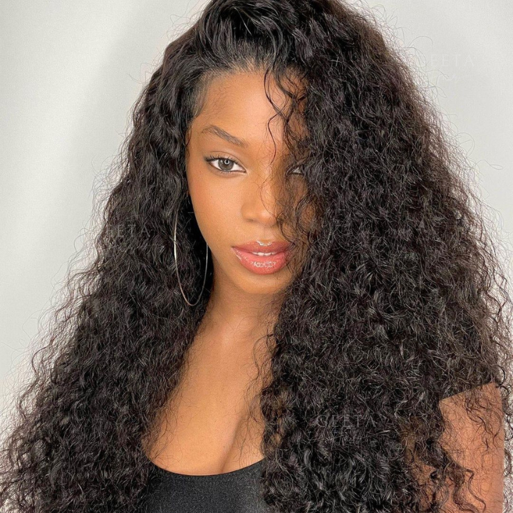 Geetahair Upgrade HD Lace Water Wave Wig Pre Plucked Natural Hairline Crystal Clear Lace Human Hair Wigs