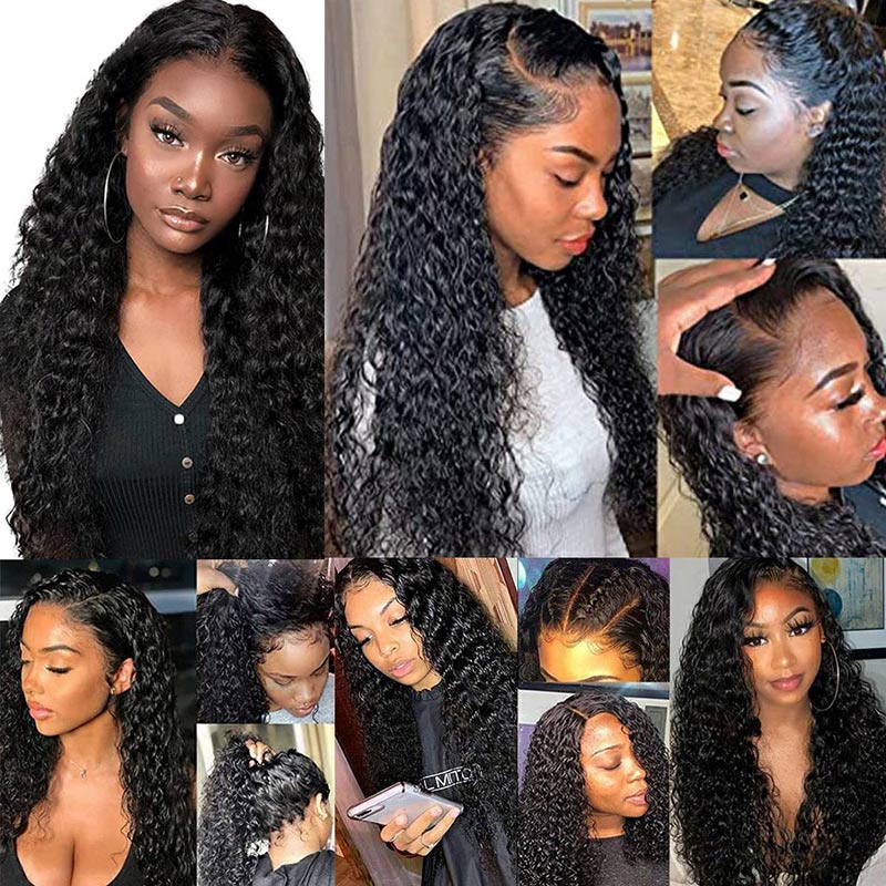 Geetahair Water Wave Hair 3 Bundles with 4x4 Lace Closure 100% Virgin Human Hair on Sale