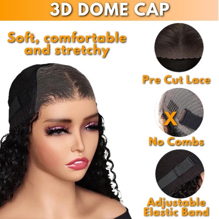 No Code 50% OFF Flash Sale: Glueless 6x4.5 Bouncy Curl Pre Cut HD Transaparent Lace Human Hair Wigs-Only 2 Days