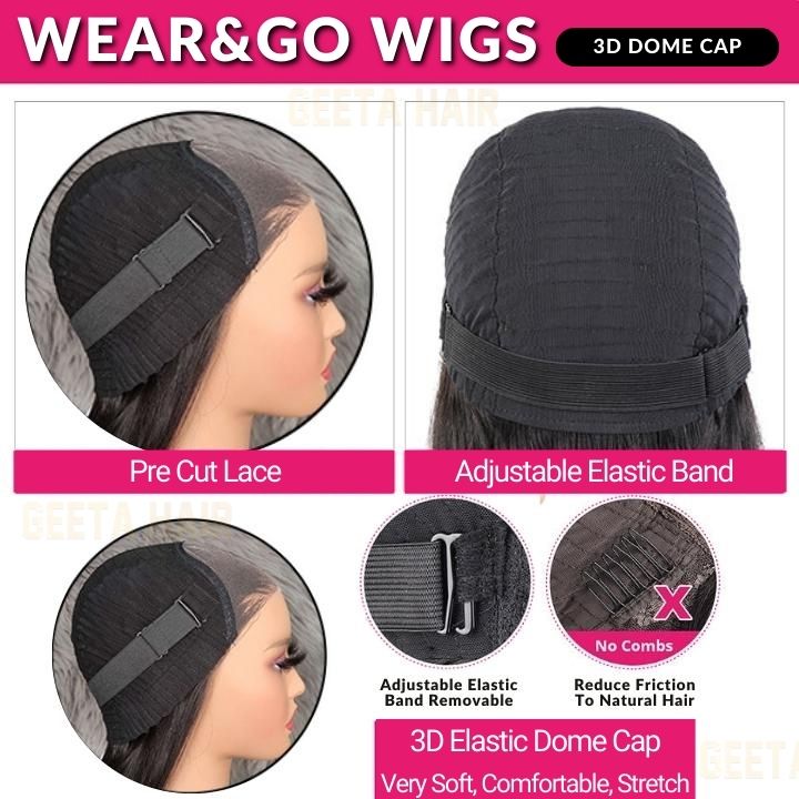 Over $101 Save $100: 6x4.5 Mint Green Body Wave Pre Cut HD Transaparent Lace Human Hair Wigs - Spring 2023 Flash Sale