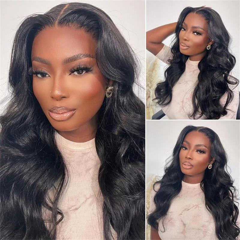Wear Go Glueless Body Wave Pre Cut HD Transaparent Lace 100% Virgin Human Hair Wigs Wear & Go Pre Plucked Hairline Air Cap Wig-Geeta Hair