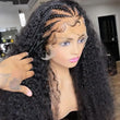 Ready And Go Glueless Pre Braided Wig Burmese Curl 7x5 Pre Cut Lace Human Hair Wigs Braided Lace Front Wigs