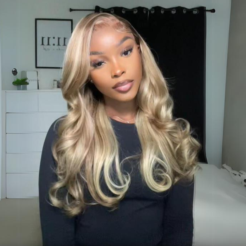 Wear and Go Glueless Wigs P16/613 Body Wave Lace Front Wigs Human Hair 13x4 HD Lace Wigs