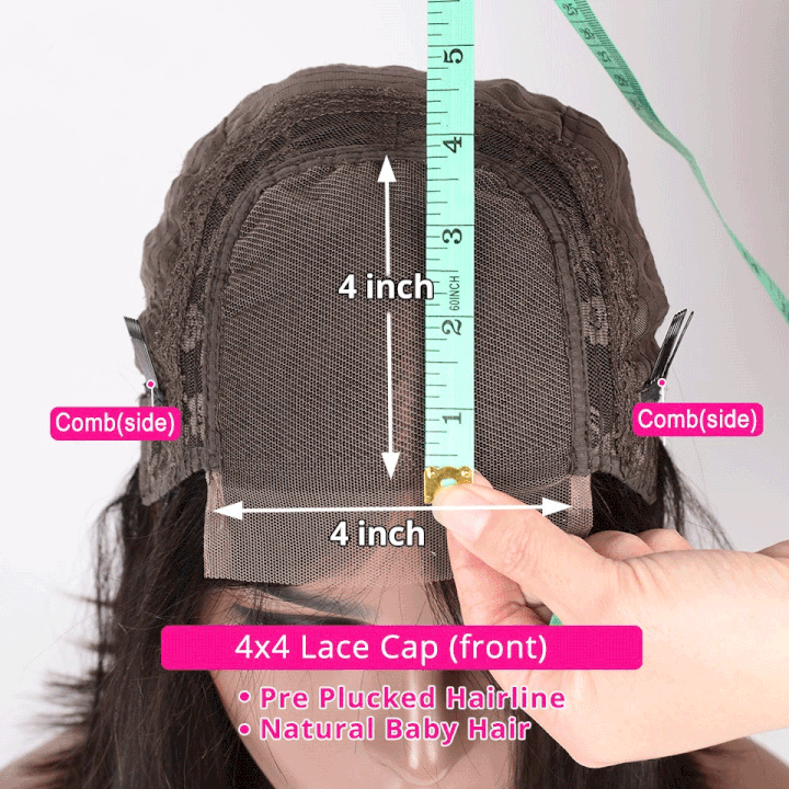 Tiktoker Same Wig Flash Sale: 4x4 Wear And Go & Glueless Straight Human Hair Bob Wig, 48hrs Only