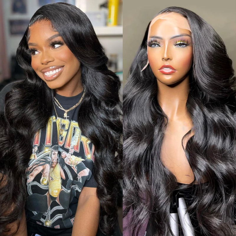 Brazilian Body Wave Hair 13x4/13x6 HD Transparent Lace Frontal Wig Pre Plucked Hairline Best Human Hair Wig-Geeta Hair