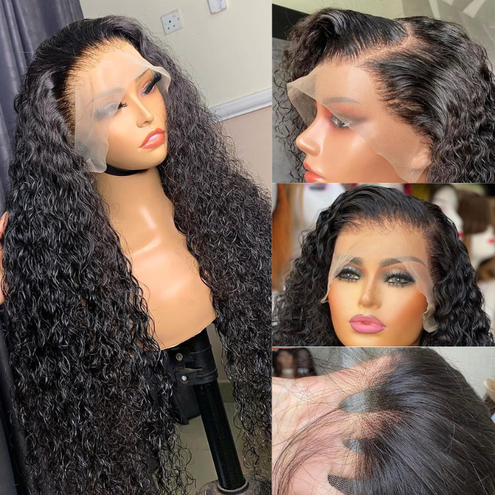 Curly Human Hair 13x4 HD Lace Front Wig Pre Plucked Hairline 250% Density Wig-Geeta Hair No Code Needed