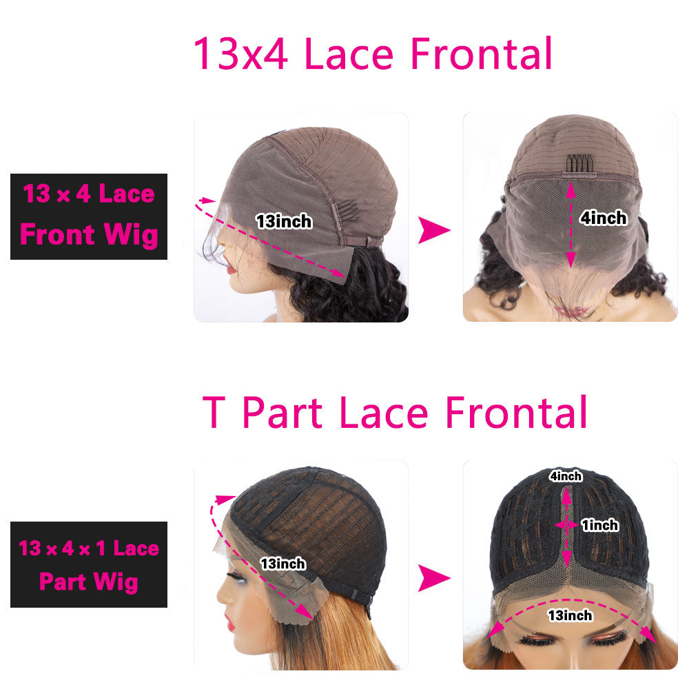 Natural Straight Hair Lace Frontal Wig 100% Virgin Human Hair Wigs  For Black Women-Geeta Hair