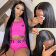 Long Straight Hair 13x4 HD Lace Front Wig Pre Plucked Natural Hairline 100% Virgin Human Hair Wigs - Geeta Hair