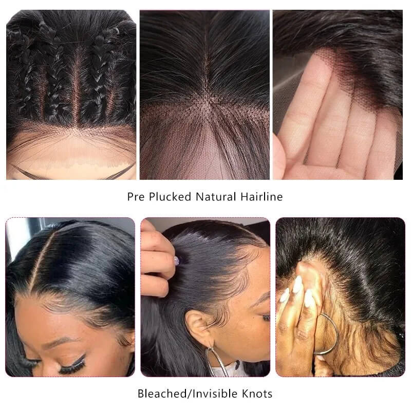 Brazilian Hair Body Wave T Part Lace Wig 100% Virgin Human Hair Natural Color With Baby Hair-Geeta Hair