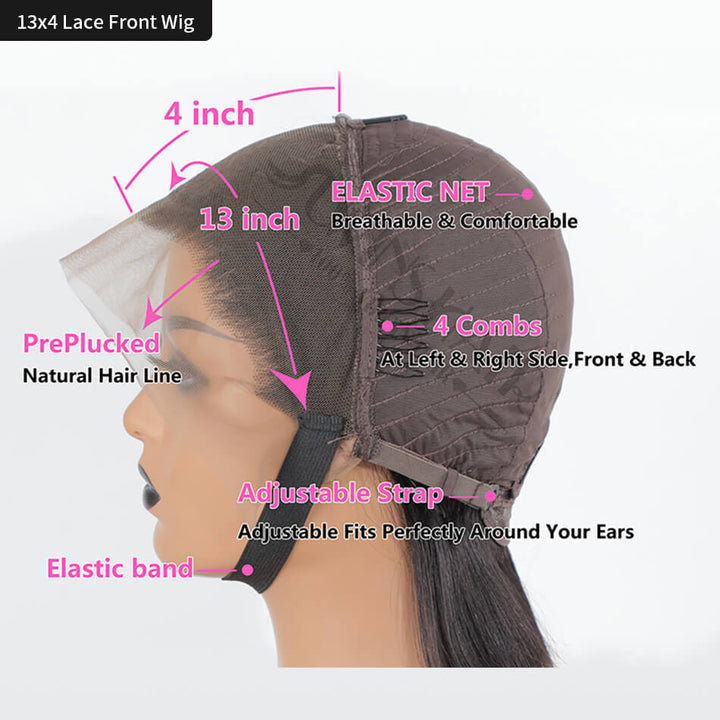 13x4 Lace Front Wigs Curly Hair / Blonde Highlight Wig Pre Plucked With Baby Hair 100% Virgin Human Hair Wig -Geeta Hair