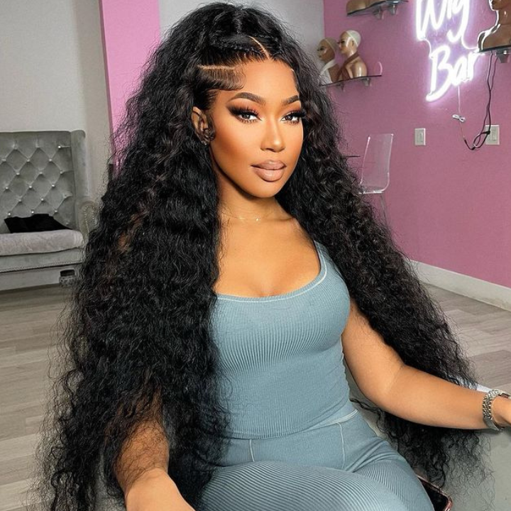 Curly Human Hair 13x4 HD Lace Front Wig Pre Plucked Hairline 250% Density Wig-Geeta Hair No Code Needed