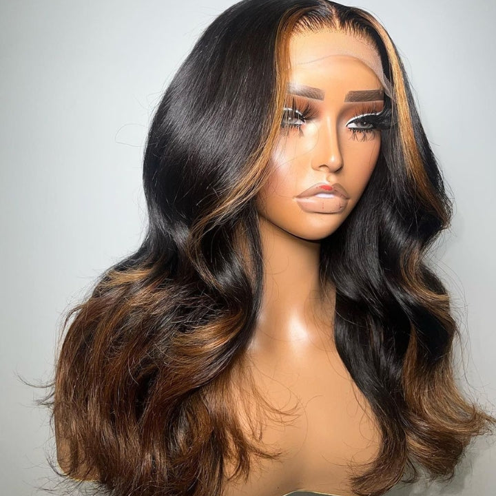 Stylish Color Mix Body Wave Wig