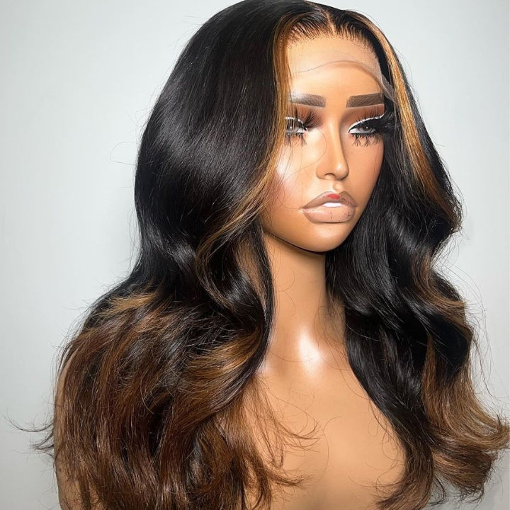 Stylish Color Mix Body Wave Wig