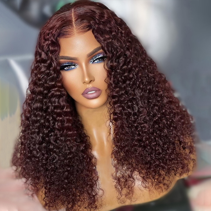 Burgundy Bliss Curly Wig