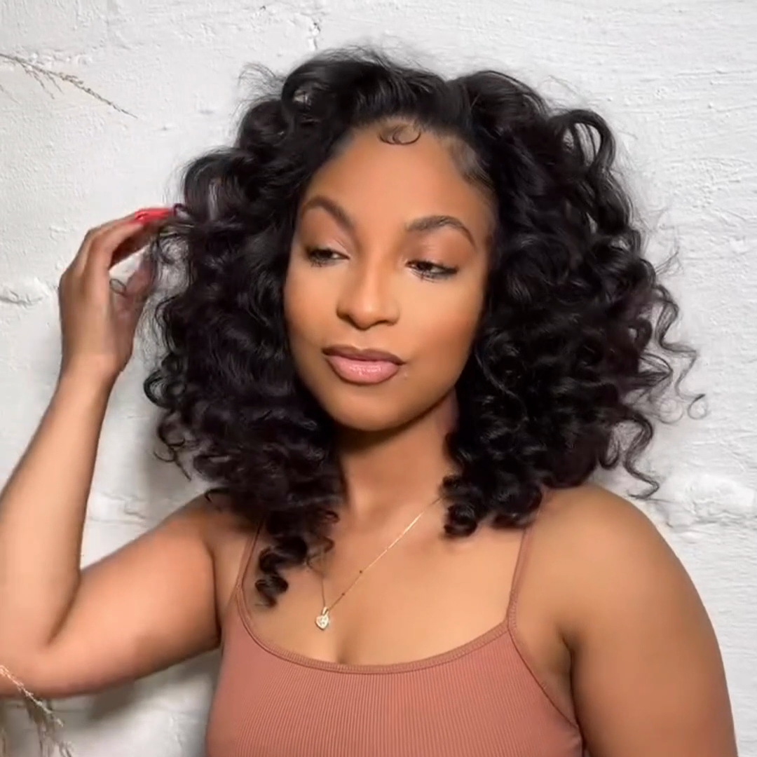 Bouncy Curly Lace Wig Delight